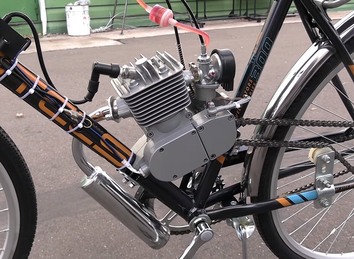 Веломотор 50 установленный на велосипед