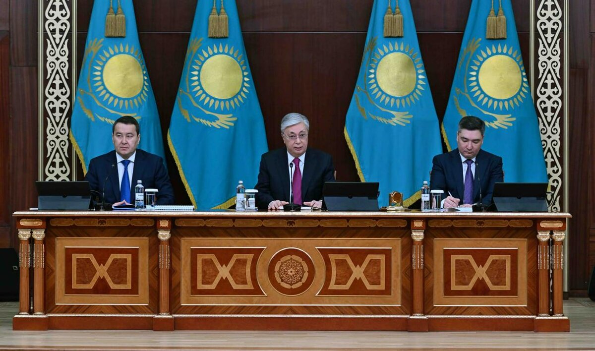 ТОКАЕВ НА СОВЕЩАНИИ . ФОТО ПРЕСС-СЛУЖБЫ ПРЕЗИДЕНТА КАЗАХСТАНА