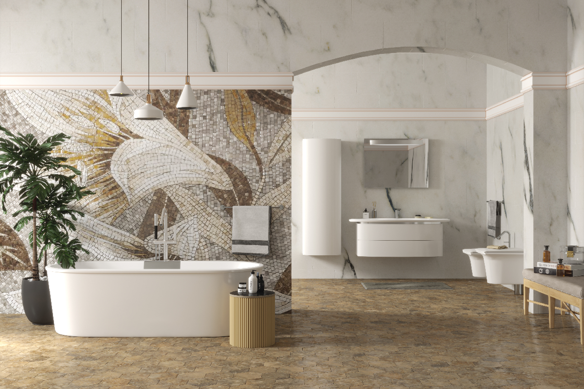 Пример оформления ванной комнаты от Aquanet