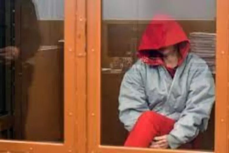 Блиновская в зале суда...