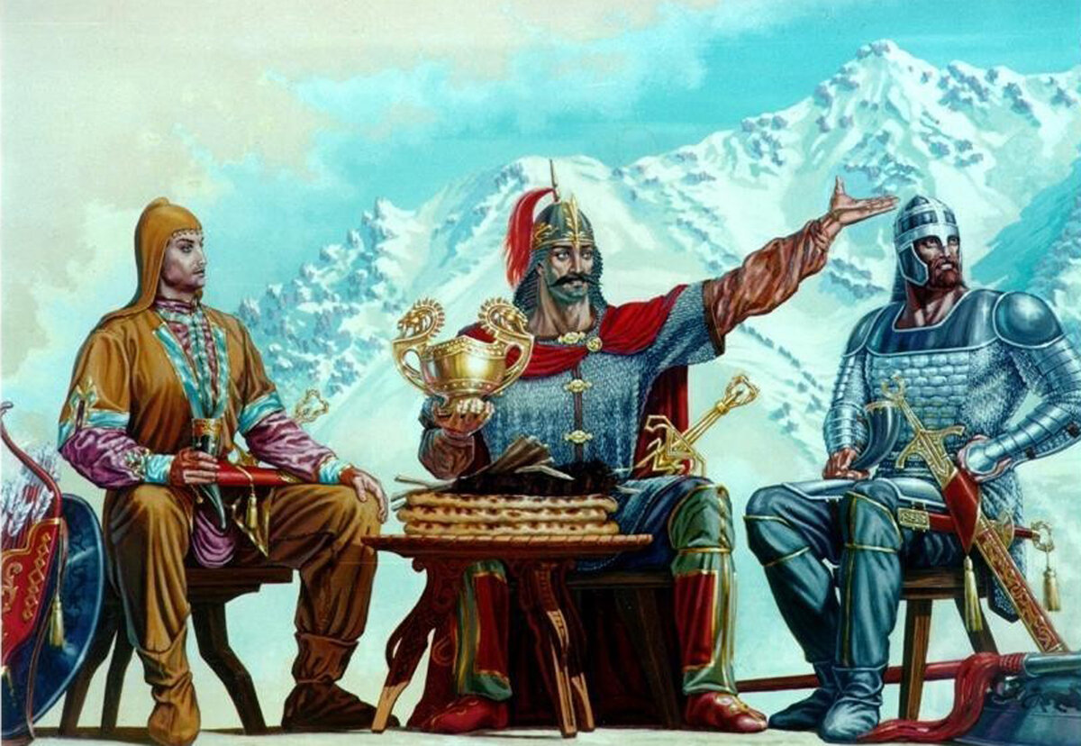 Нартский эпос осетин картинки для детей