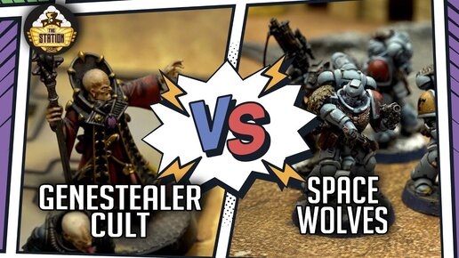 GENESTEALER CULT & TYRANIDS vs SPACE WOLVES I Battlereport 1000pts I Warhammer 40000