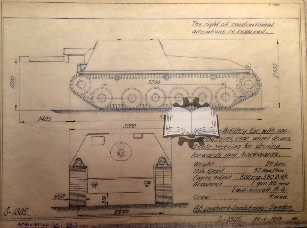 Landsverk STAR, вторая попытка Landverk создать среднюю штурмовую САУ.