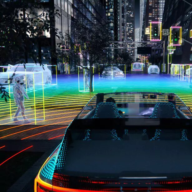 Пример сканирования лидарной системы