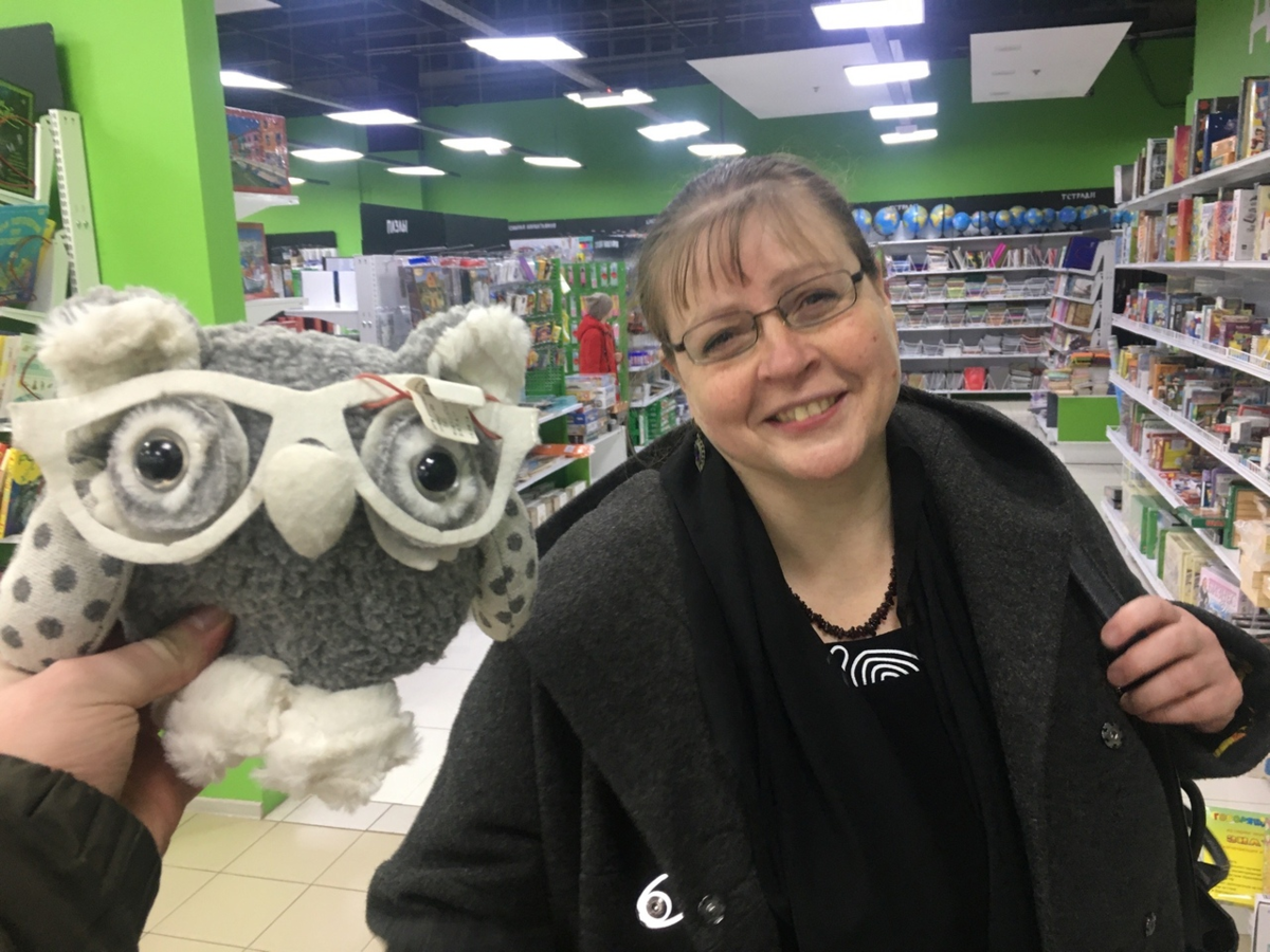 Сын сказал, что эта сова в очках на меня похожа. :)