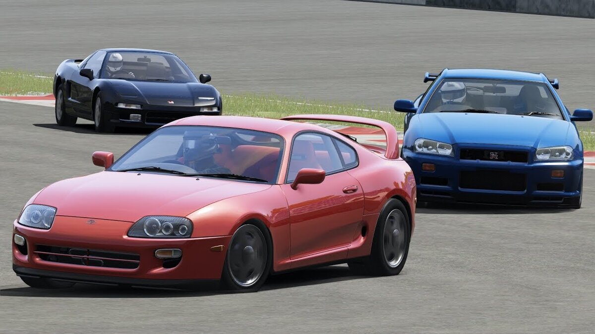 Honda NSX, Toyota Supra, Nissan Skyline GTR R34