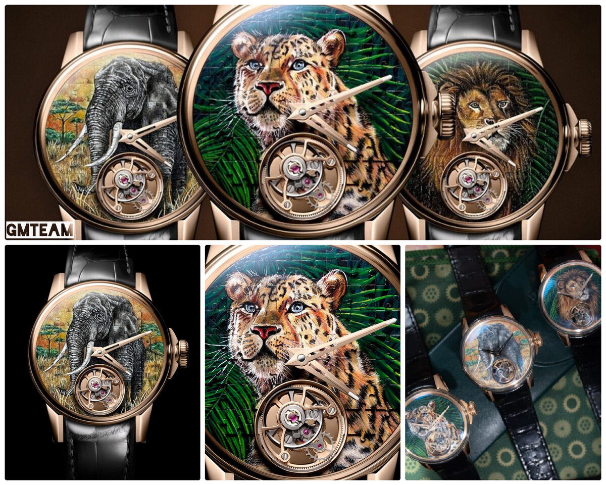 Presenting Louis Moinet's Savanna Tourbillon Watch With Painted