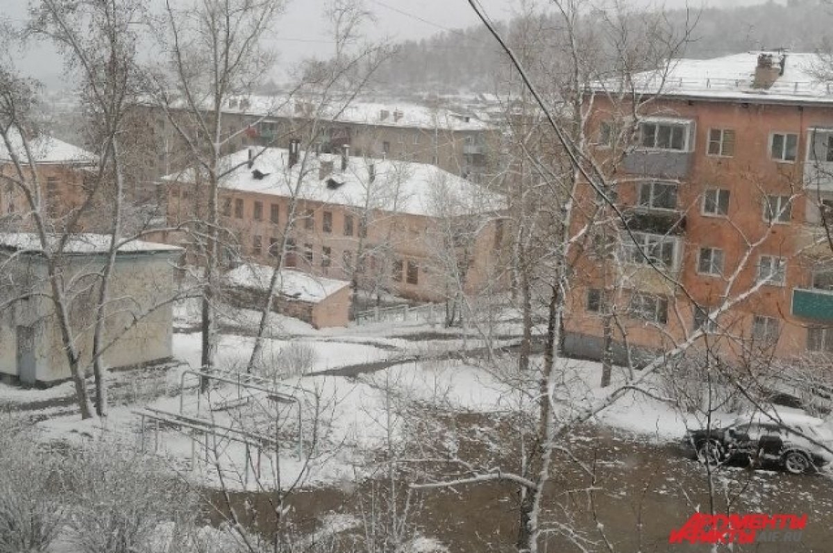    Снег выпал в Петровск-Забайкальском районе 19 мая