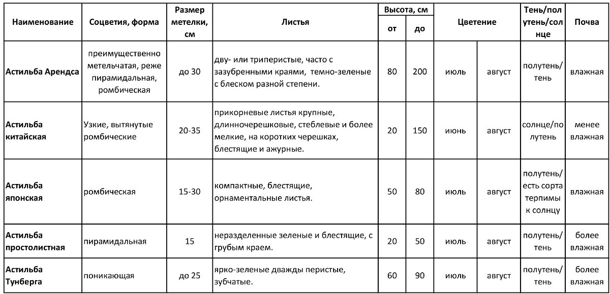 Таблица автора