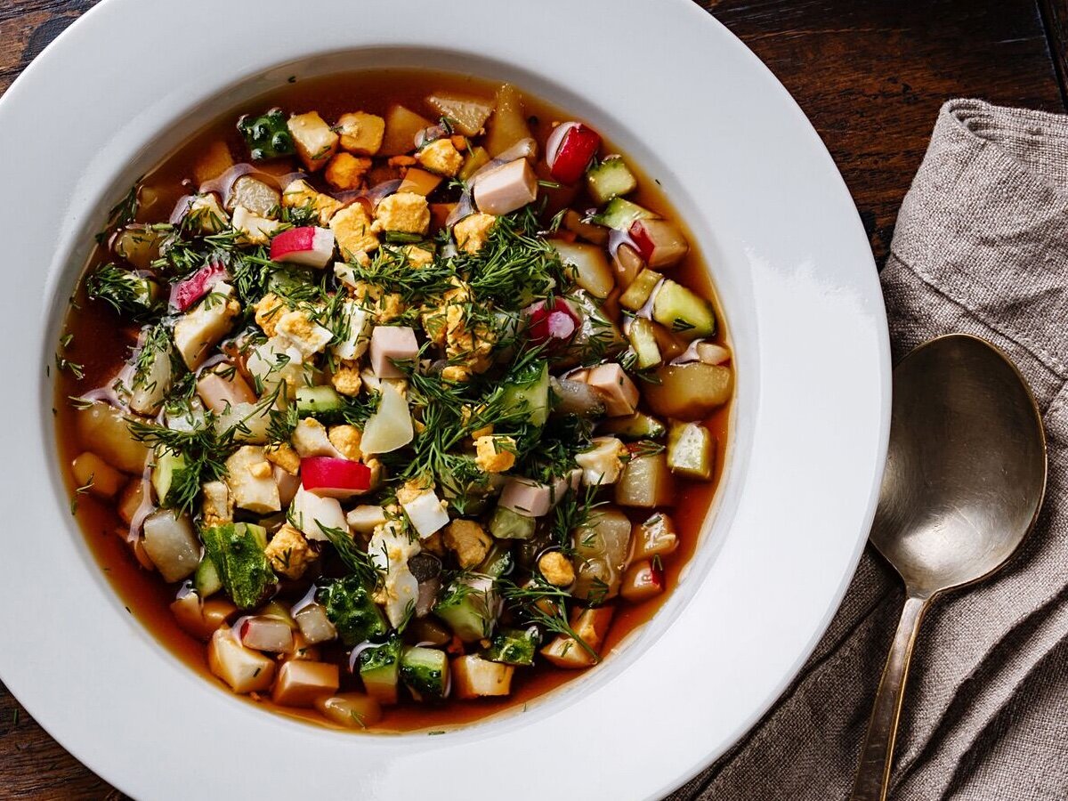 Окрошка на квасе