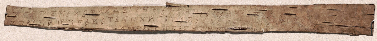 Неревский раскоп Новгорода, грамота № 247. Вот длина этого документа как раз составляет 27 см.