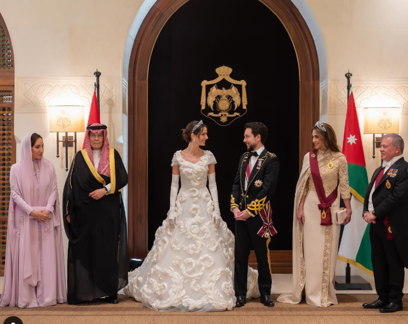 Принц Хусейн и принцесса Раджва с родителями. Фото из открытых источников.