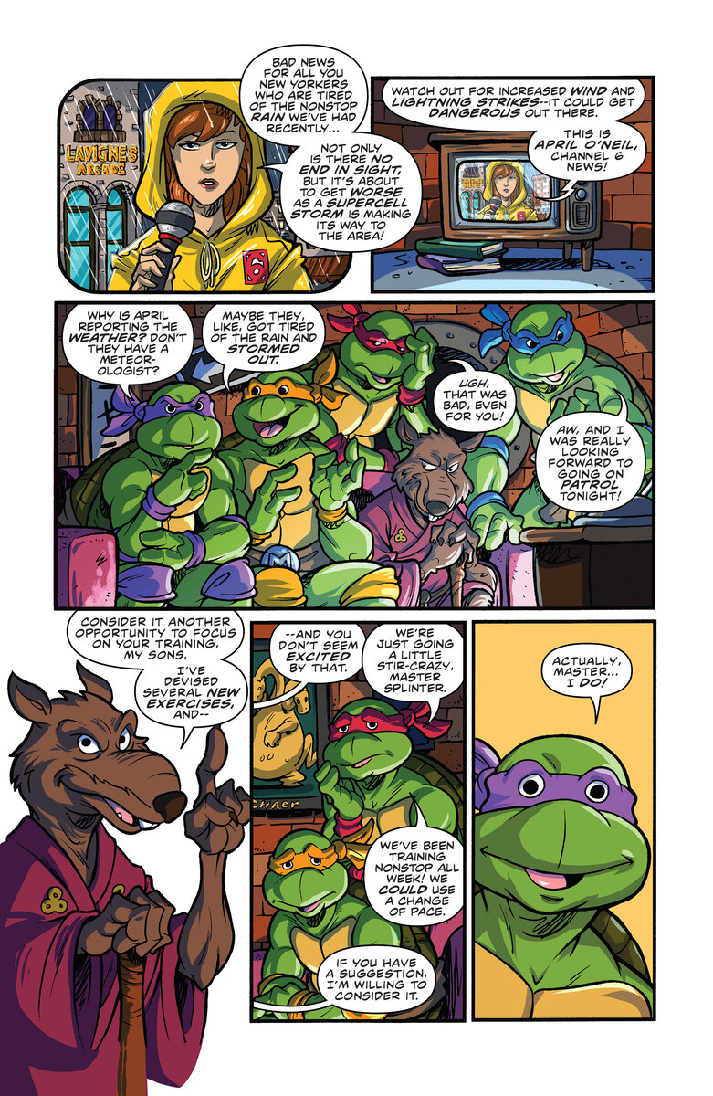 3 страница TMNT Saturday morning adventures #1