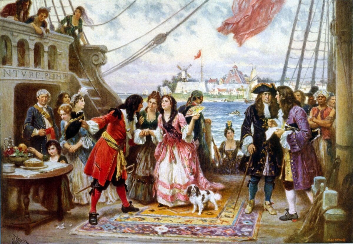 Торговля англии. Уильям Кидд пират. Капитан Кидд в порту Нью-Йорка. Капитан Кидд пират. Уильям Кидд корабль.