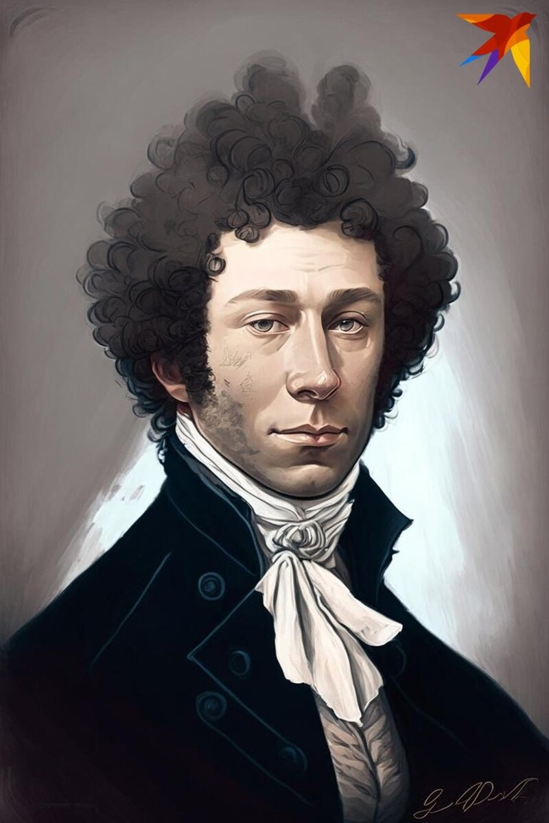    Портрет в стиле современных художников, рисующих маркерами. Фото: нейросеть ruDALL-e