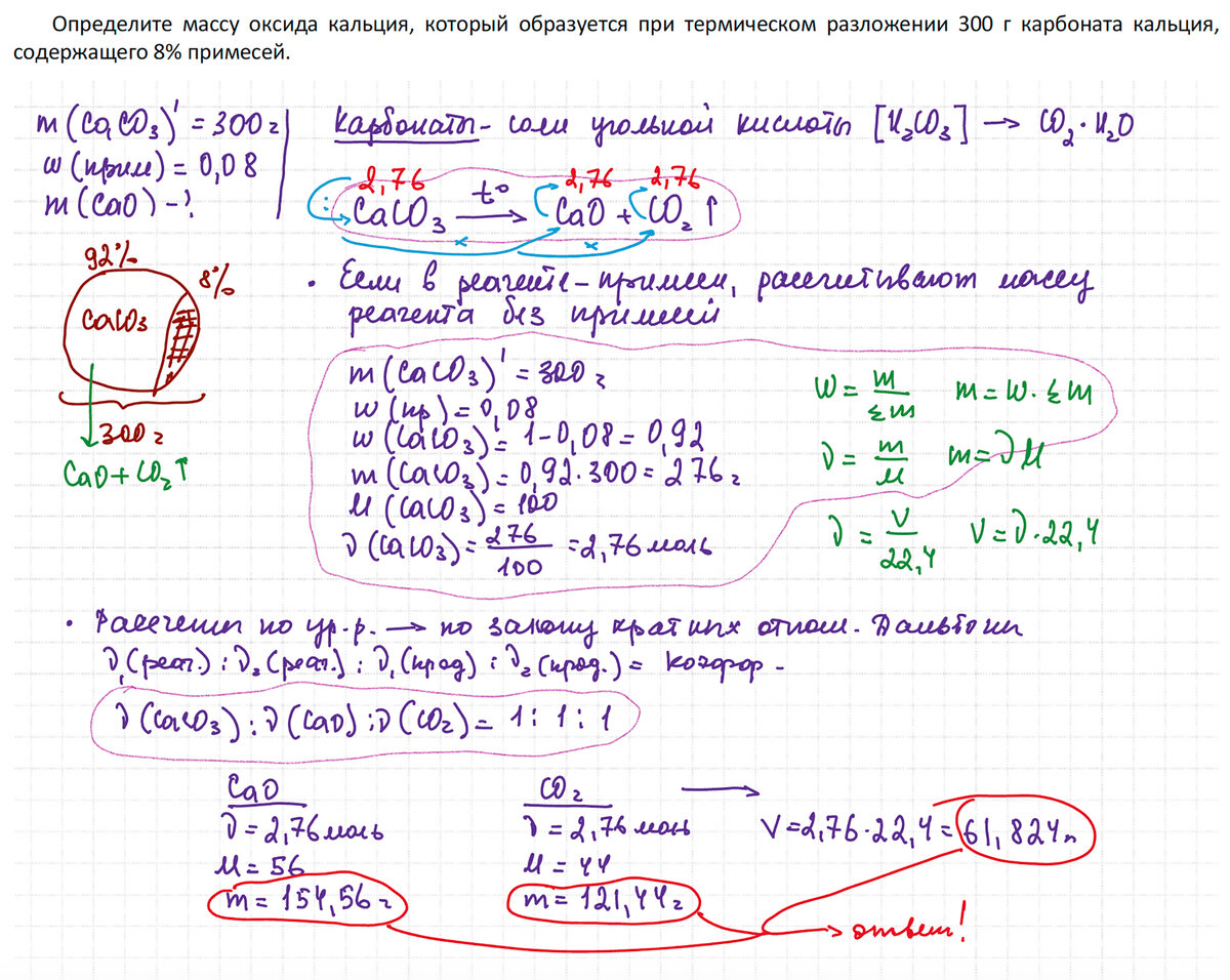 Пример задачи курса Стартап+ (Химия с нуля по-взрослому). Решает Богунова В.Г.