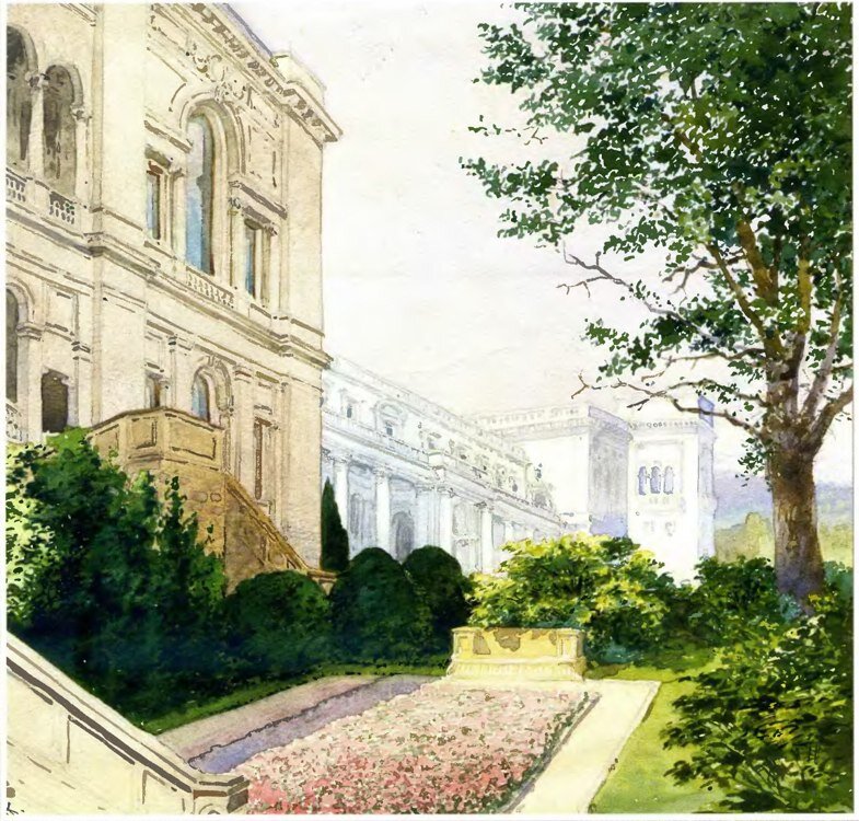 Восточный фасад Ливадийского дворца