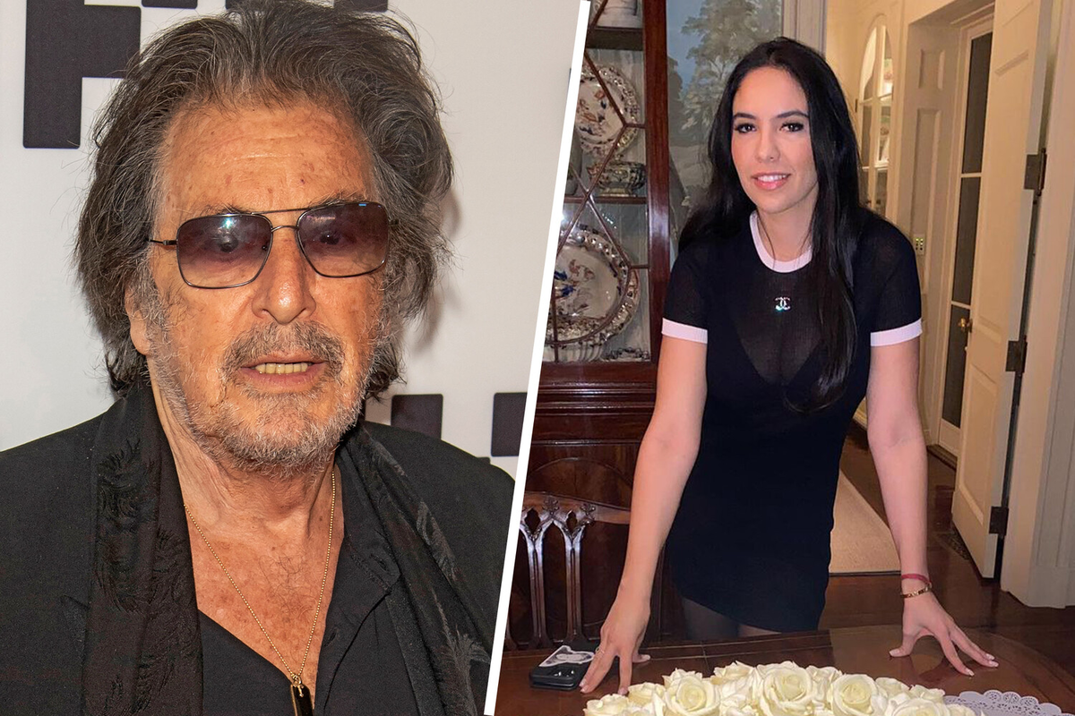 Аль Пачино и Нур Альфаллах / Фото: Global Look Press/nooralfallah/Instagram (владелец компания Meta признана в России экстремистской и запрещена)