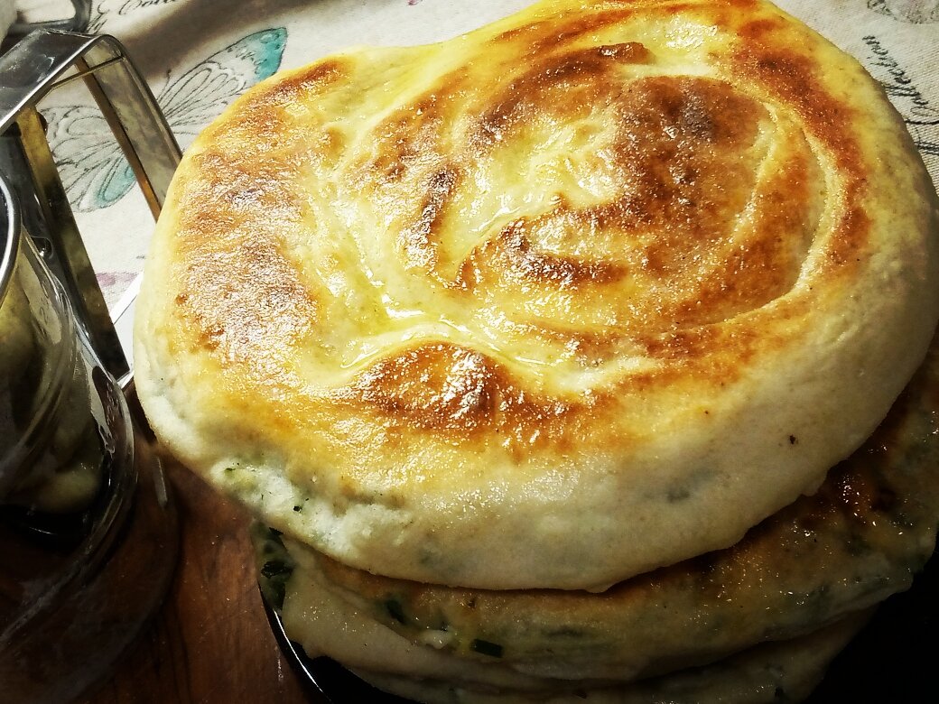 Лепешки с зеленью 