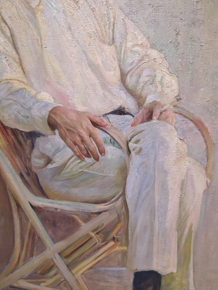 И. Бродский, Портрет Максима Горького. Капри, 1910 г., фрагмент