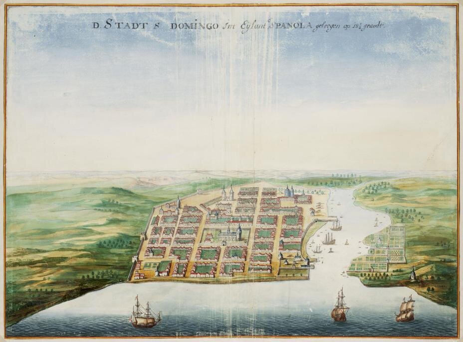 Город Санто-Доминго, 1655 год