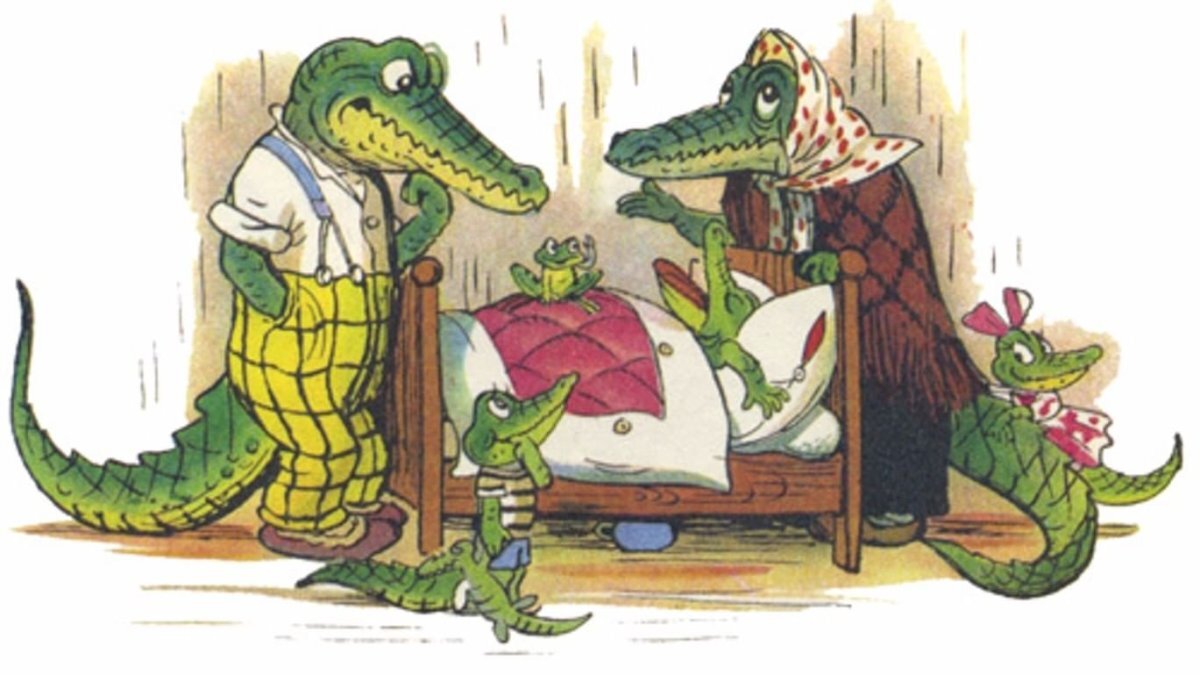 Иллюстрация из рассказа Крокодил