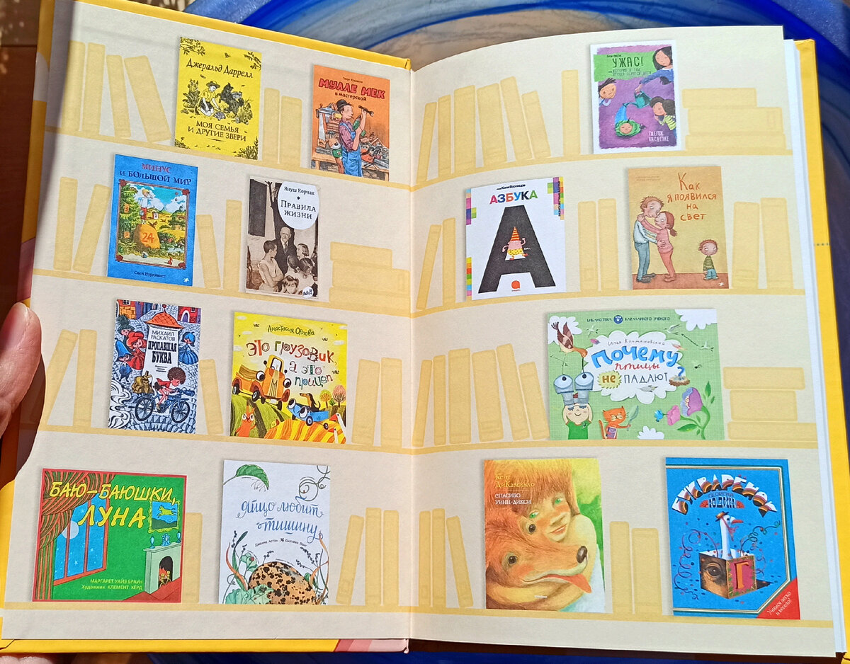 Форзац с обложками различных книг