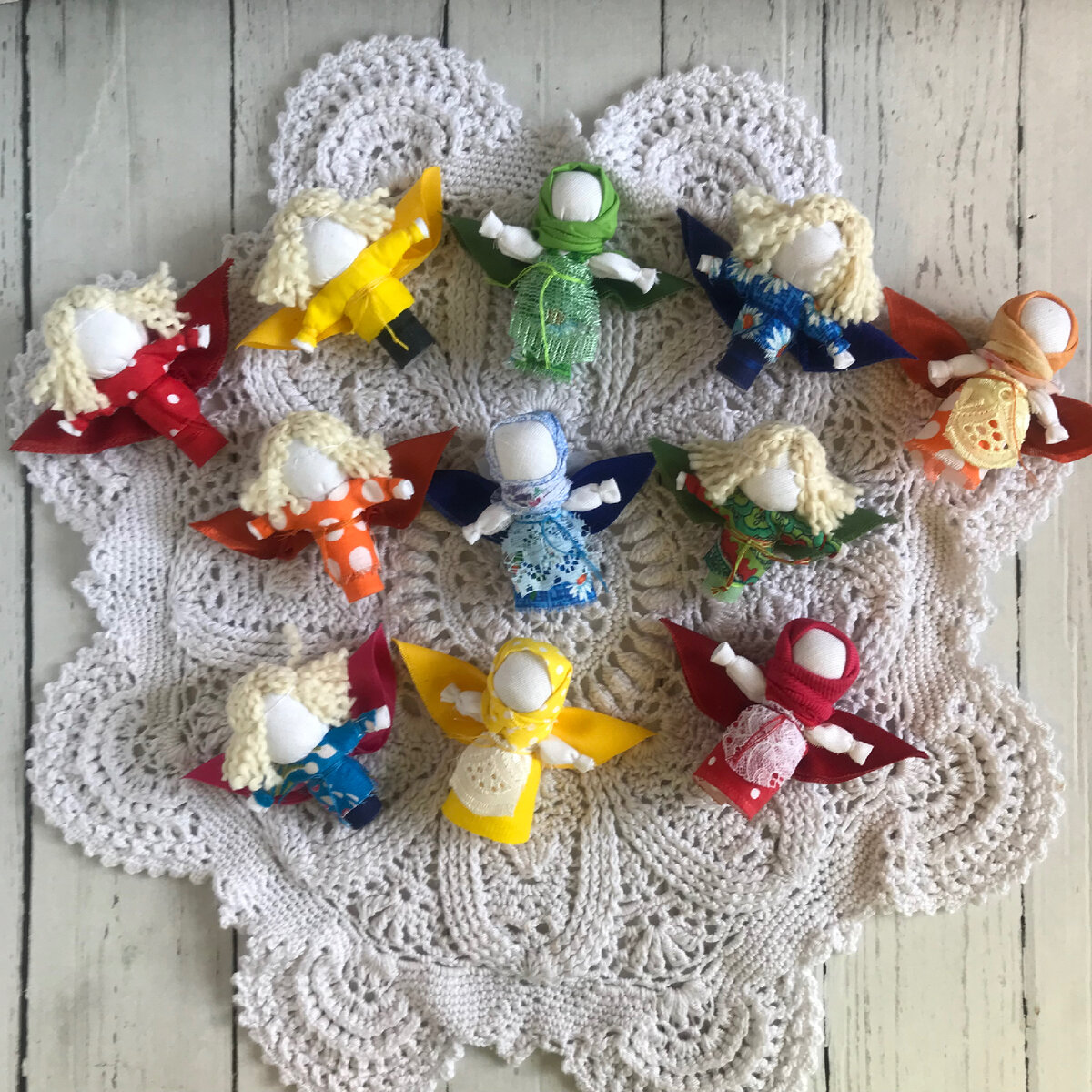 Вот сколько ангелочков смотала!