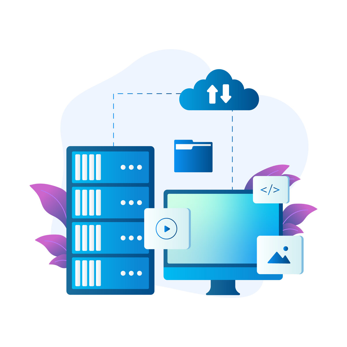 Html hosting. Хостинг вектор. Хранилище рисунок. Hosting illustration.