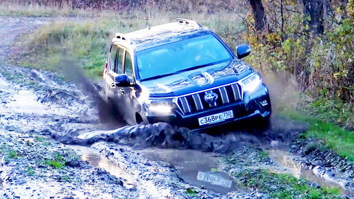 Японский уазик 4x4 против русского УАЗА. Toyota Land Cruiser Prado тест ...