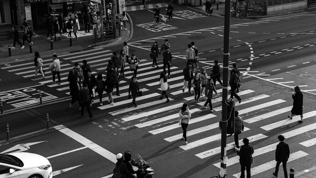 Активный пешеходный трафик 