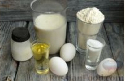 Список продуктов для приготовления блинов на молоке 