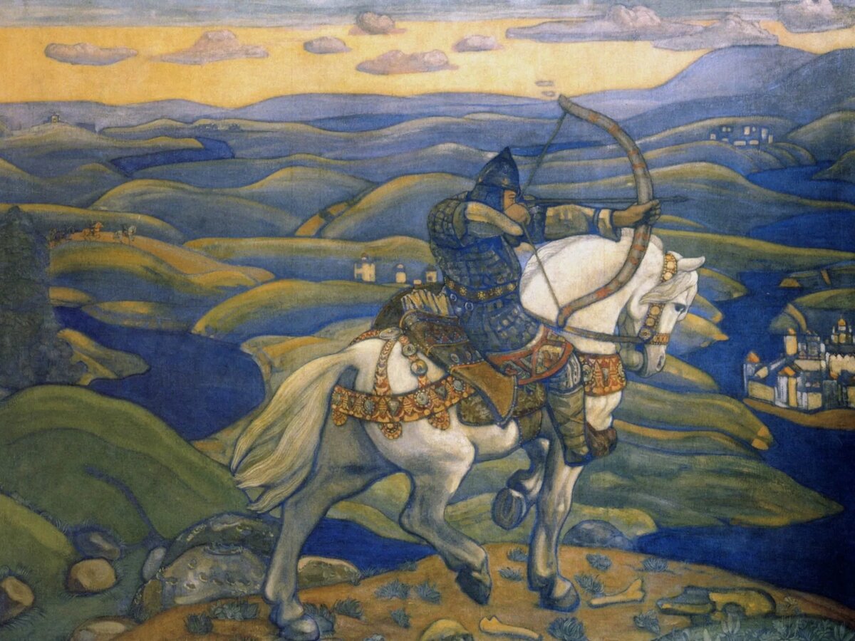 НИКОЛАЙ РЕРИХ. ИЛЬЯ МУРОМЕЦ (ФРАГМЕНТ). 1910. ГОСУДАРСТВЕННЫЙ РУССКИЙ МУЗЕЙ, САНКТ-ПЕТЕРБУРГ