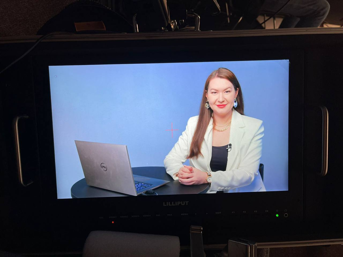 Елена Назарова на съёмках видеокурса в Videoset-insta