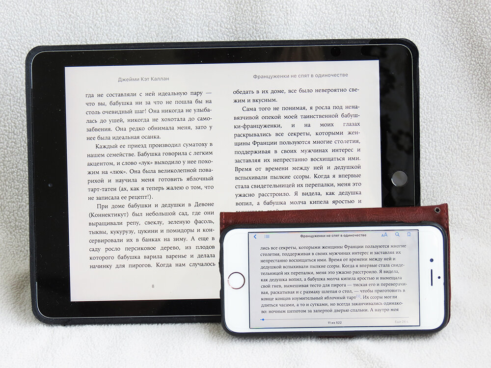 Согласитесь, читать на планшете гораздо удобнее. Фото автора
