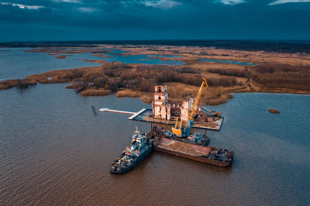 Церковь Маяк Крохино Прокудин Горский