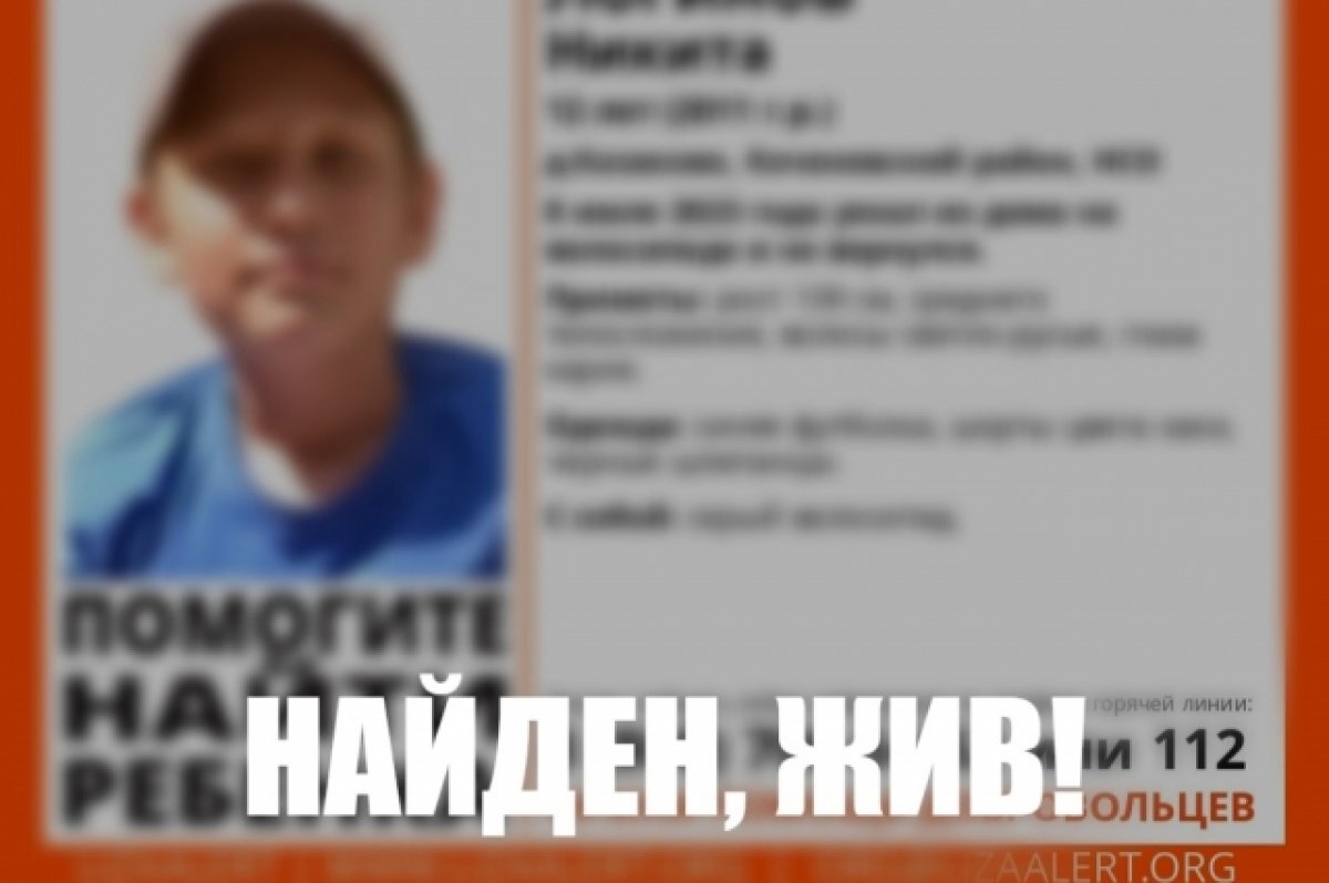    В Новосибирске завершили поиски пропавшего 12-летнего мальчика
