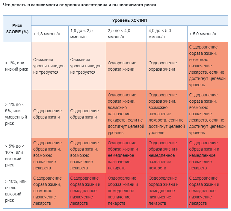 Питание при повышенном холестерине