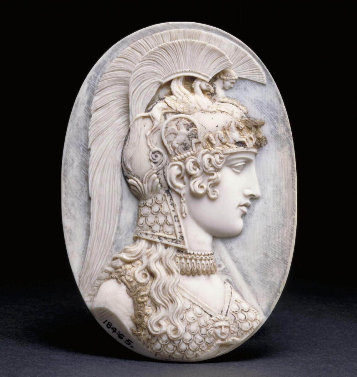 Афина Паллада, Ричард Кокл Лукас, ок. 1840-65 в, Великобритания, 13,2 см х 9 см