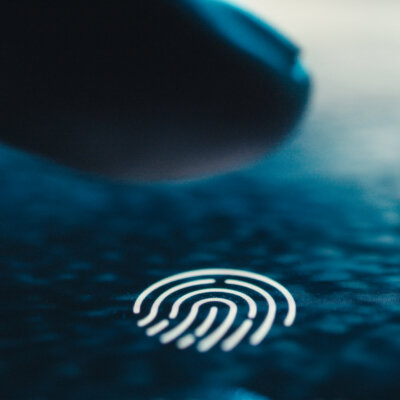    Close up of biometrical finger print scanner Валерий
