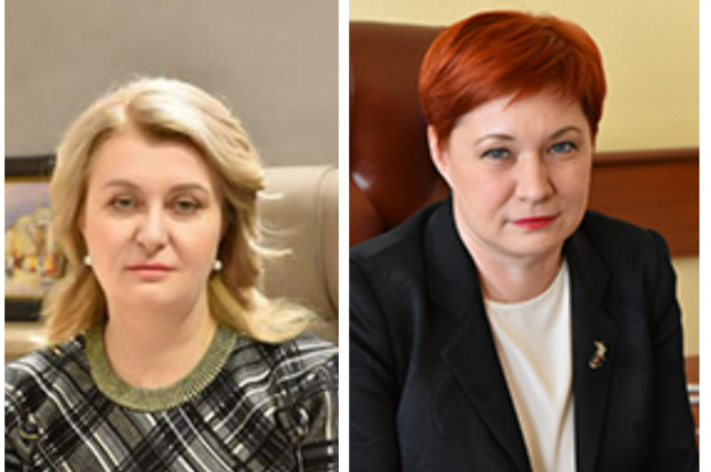 Татьяна Кулешова (справа) и Елена Егорова работали заместителями два года и год соответственно. Правительство Брянской области