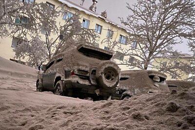    Извержение вулкана Шивелуч ©Telegram-канал "Первый Московский"