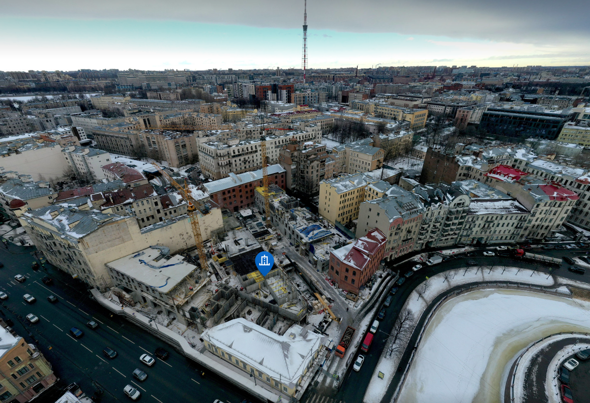 Строительство ЖК Мельцер Холл (Meltzer Hall), Петроградский район СПб, застройщик Альфа-Фаберже.