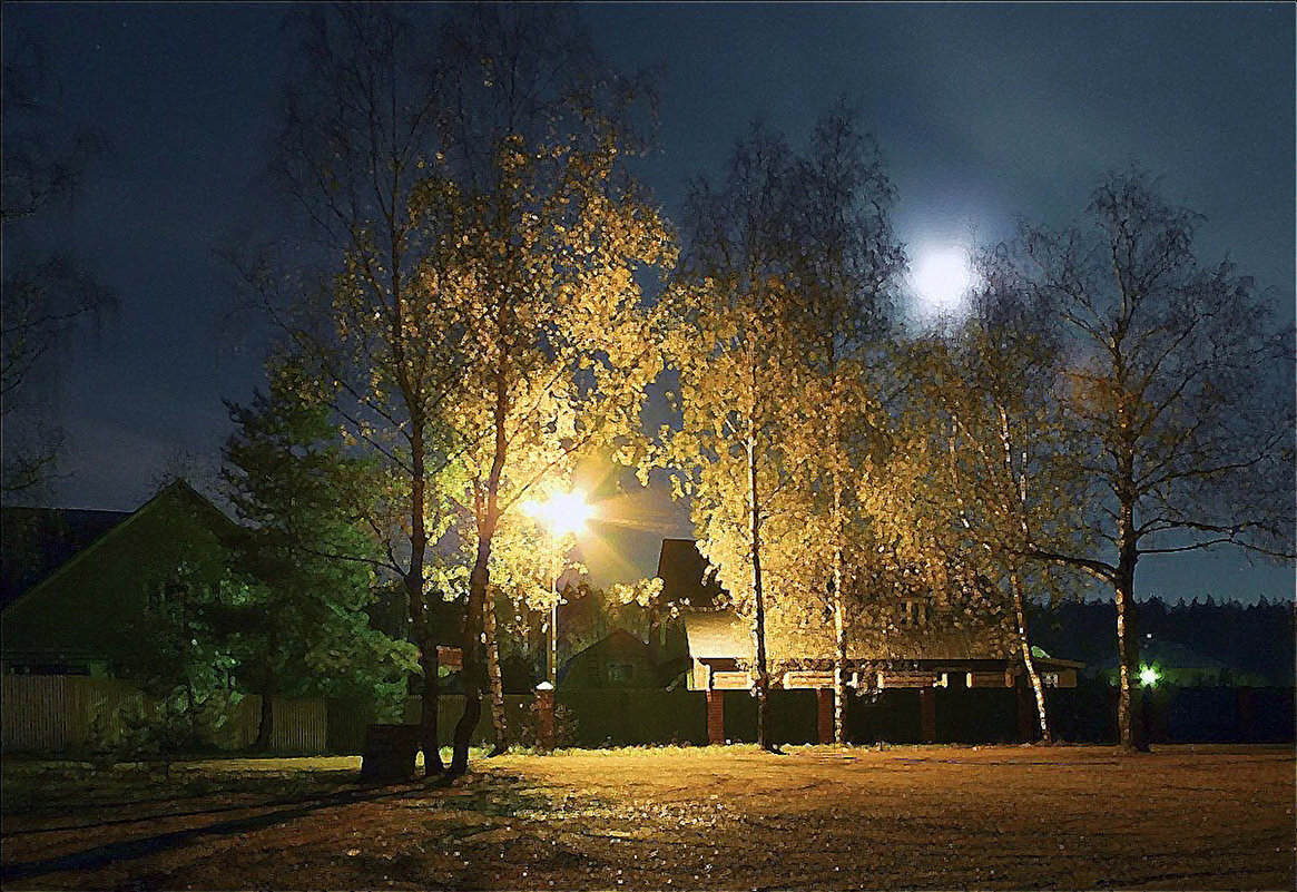 Деревенская ночь... Яндекс-фото 