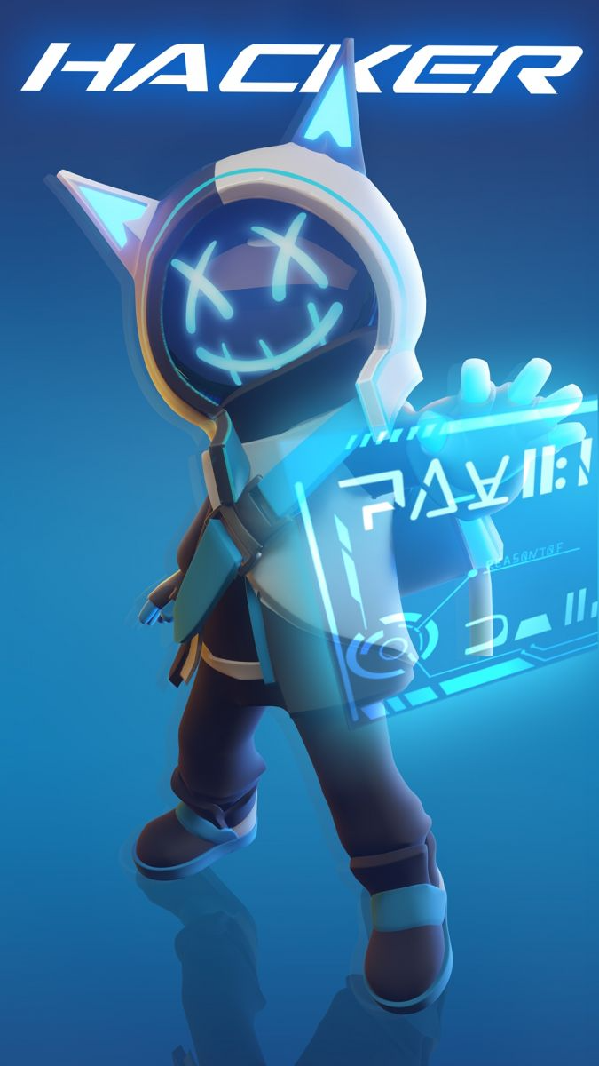 хакер очень любит взламовать компьютеры.Но он играет за экипаж блогодоря его способности он знает где кто находится и отоброжается это цветом.Он этим помогает экипажу!