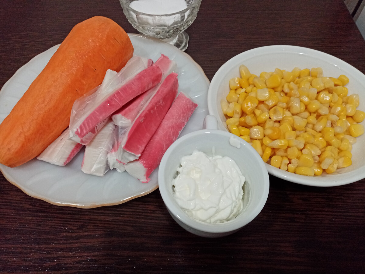 Ингредиенты для приготовления салата