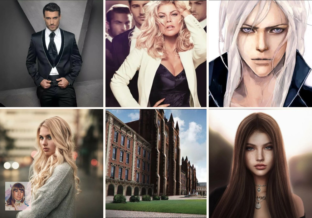 На визуале слева направо:
Нэйтон, Хайди, Эжен
Дея и Кэтти