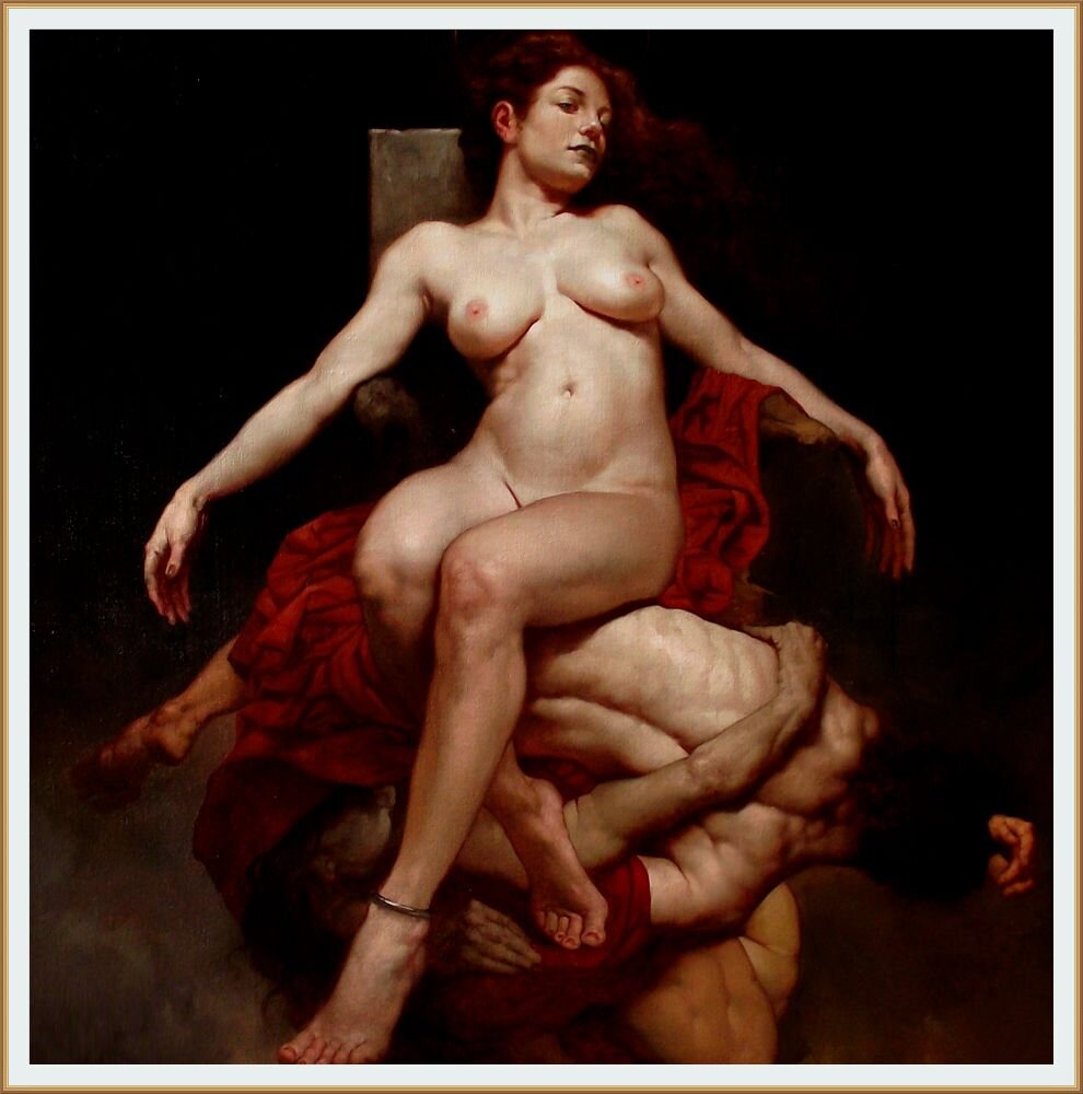 ©  Роберто Ферри /  Roberto Ferri  / * 1978 г.р / Италия / ERICTO olio su tela 70 x 70 cm anno 2012