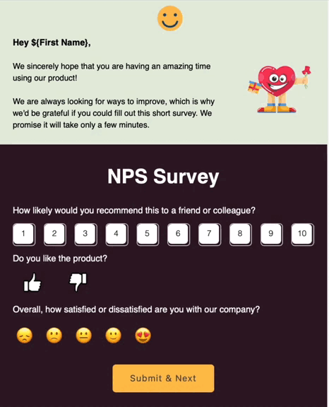 Пример формы обратной связи