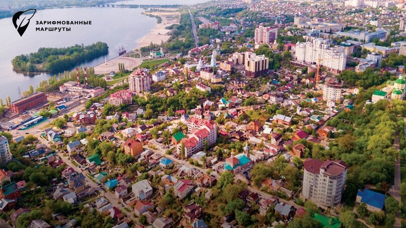 Воронеж и Петровский остров. Фотобанк Лори.